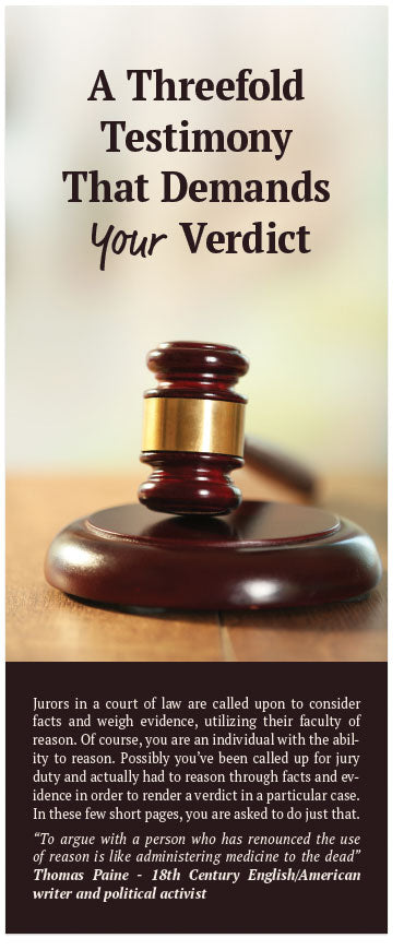 A Threefold Testimony That Demands Your Verdict