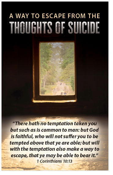 A Way To Escape From The Thoughts Of Suicide