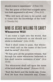 Wanted: Whosoever Will