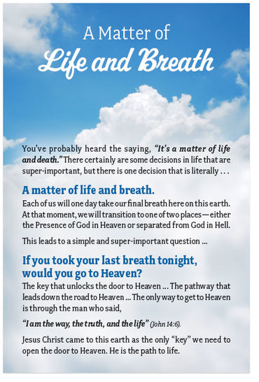 A Matter Of Life And Breath