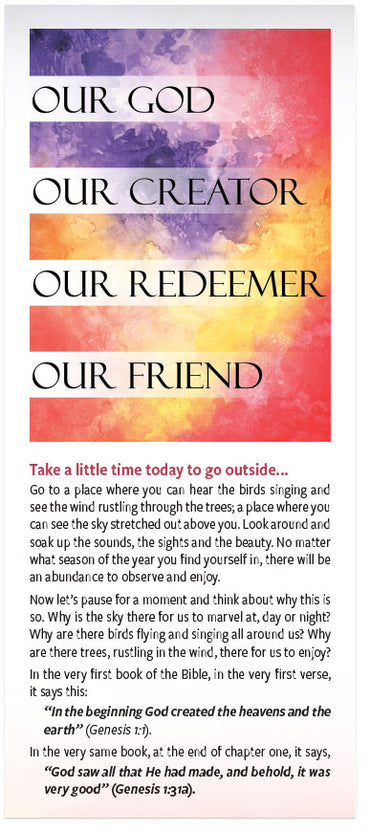 Our God, Our Creator, Our Redeemer, Our Friend