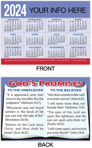 Calendar Card: God’s Promises (Personalized)