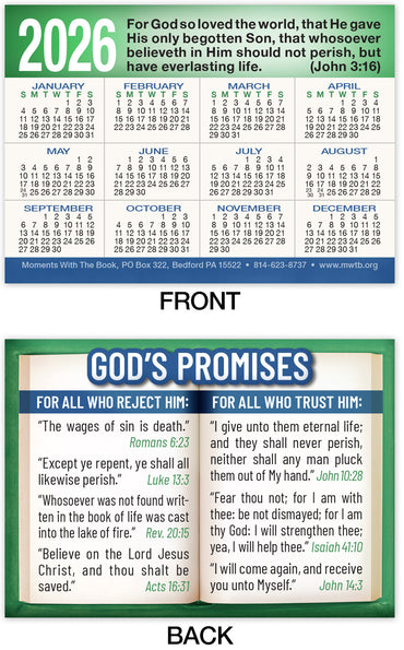 2026 Calendar Card: God's Promises