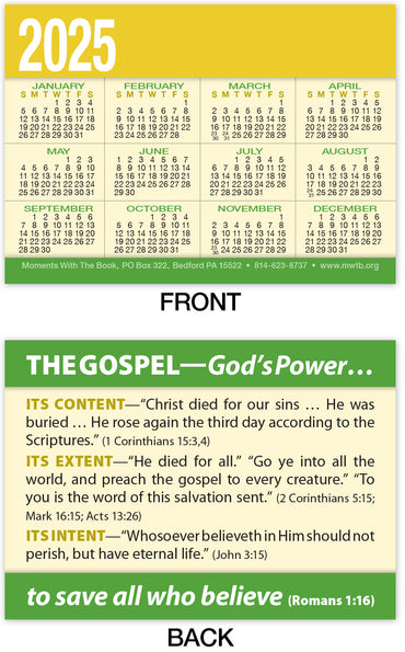 Calendar Card: The Gospel—God’s Power (Personalized)
