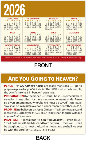 Calendar Card: Are You Going to Heaven? (Personalized)