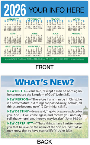 Calendar Card: What’s New? (Personalized)
