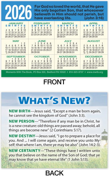 Calendar Card: What’s New?