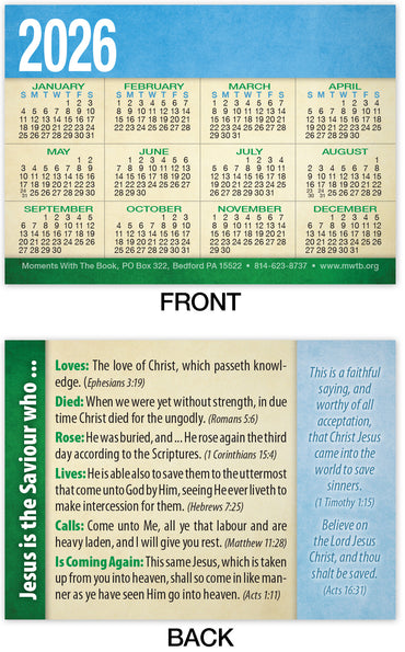 Calendar Card: Jesus Is The Savior Who (Personalized)