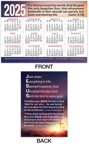 2025 Calendar Card: Jesus