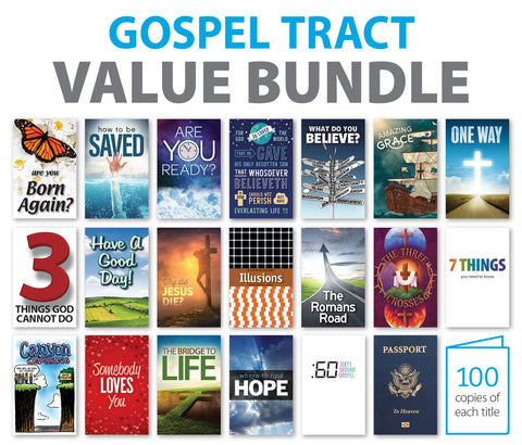 Gospel Tract Value Bundle (100 each of Top 20)