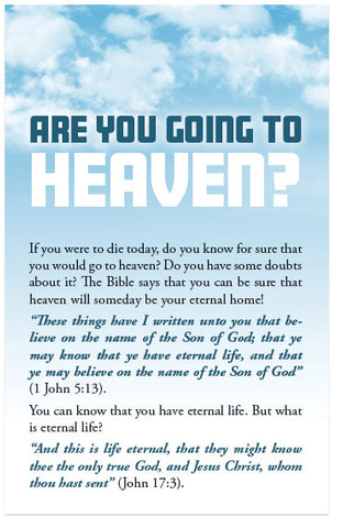 Are You Going to Heaven (English, KJV)