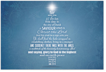 A Christmas Blessing (Postcard, KJV)