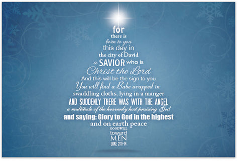 A Christmas Blessing (Postcard, NKJV)