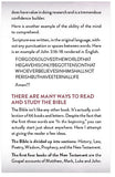 How To Read The Bible More Effectively
