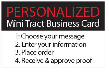 Personalized Mini Tract Business Card (Preview page 1)