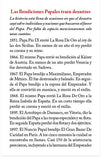 The Pope's Blessings (Spanish)