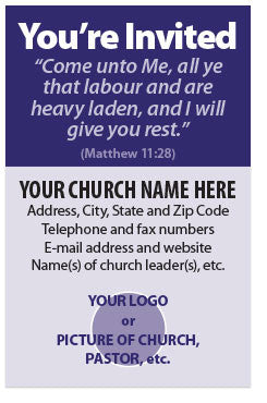 You're Invited (Mini Card, KJV) (Preview page 1)