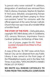 The Confusion Of The Popes (KJV)