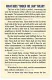 Under the Law or Under Grace? (KJV)