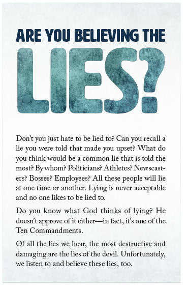 Are You Believing The Lies?