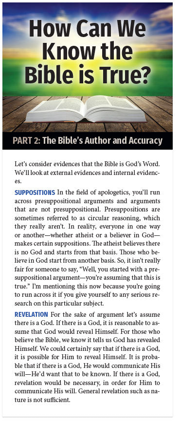 How Can We Know The Bible Is True? (Part 2 of 5)