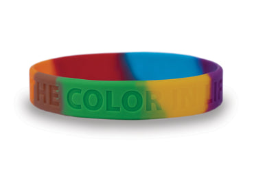 God's Love Puts The Color In Life (Silicone Wristband)
