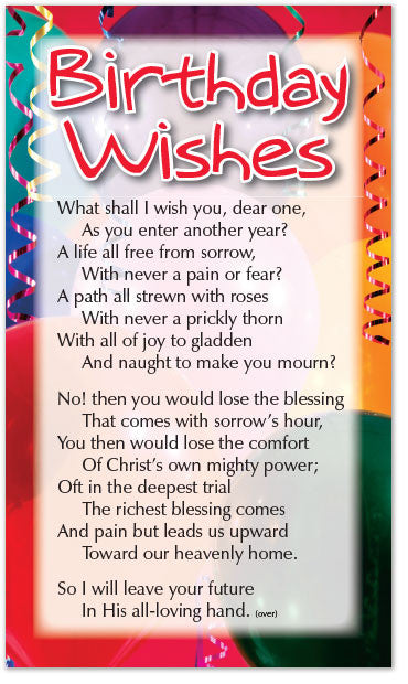 Birthday Wishes (Preview page 1)
