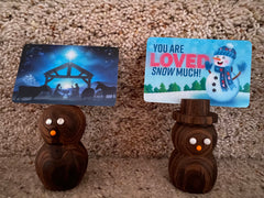 Walnut Snowman Tract Display