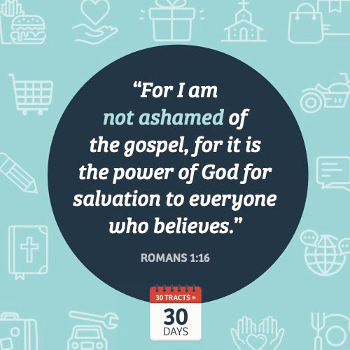 Bible Verse for 30 Tract Challenge