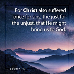 1 Peter 3:18