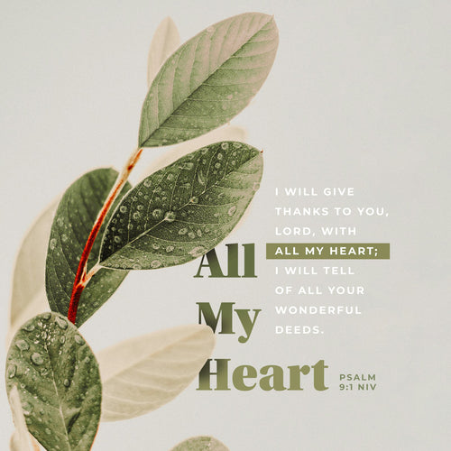 Psalm 9:1 NIV