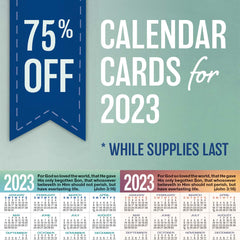 Closeout Calendar Cards
