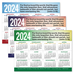 Calendar Card Tracts