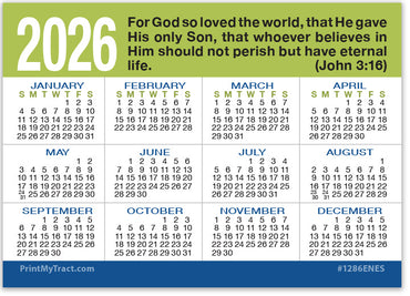 Wages of Sin Calendar Card
