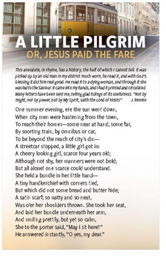 A Little Pilgrim (Or, Jesus Paid The Fare)