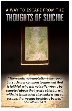 A Way To Escape From The Thoughts Of Suicide
