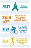 Pray, Swim, Bike, Run (Triathlon, for Men) (Page 1)