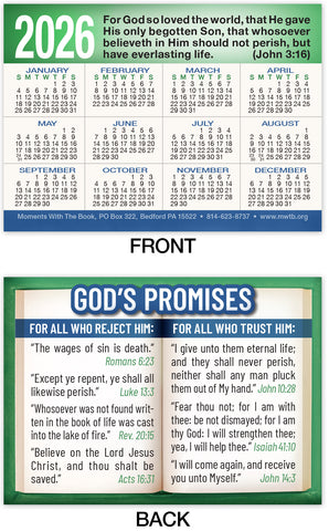 2026 Calendar Card: God's Promises