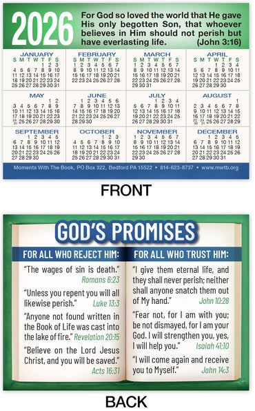 2026 Calendar Card: God's Promises