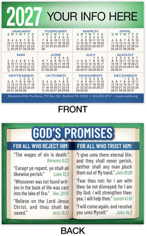 Calendar Card: God’s Promises (Personalized)