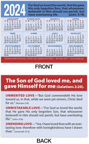 Calendar Card: The Son of God