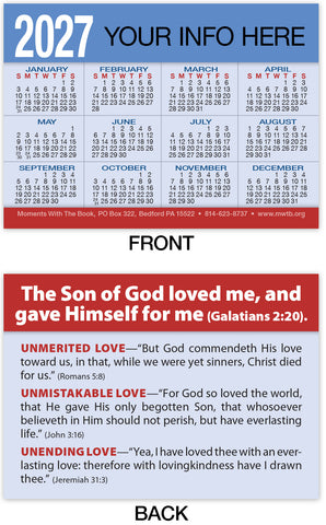 Calendar Card: The Son of God (Personalized)