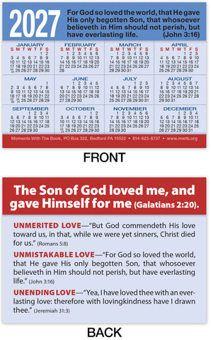 Calendar Card: The Son of God