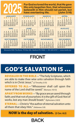 Calendar Card: God’s Salvation Is