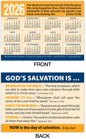 Calendar Card: God’s Salvation Is