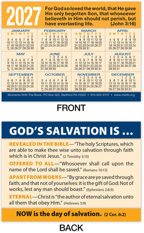 Calendar Card: God’s Salvation Is
