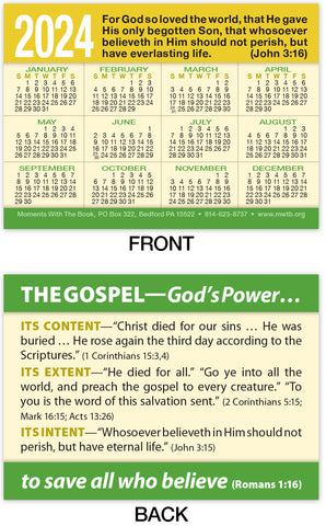 Calendar Card: The Gospel—God’s Power