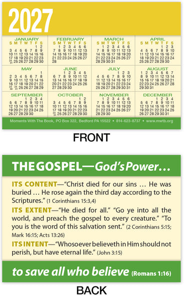 Calendar Card: The Gospel—God’s Power (Personalized)