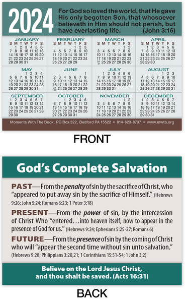 Calendar Card: God’s Complete Salvation