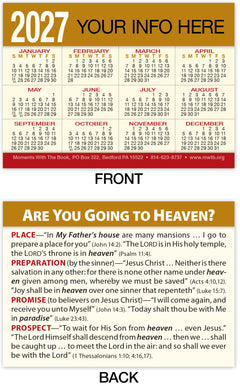 Calendar Card: Are You Going to Heaven? (Personalized)